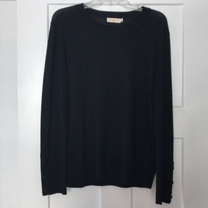Tory Burch Sweater with Button detail Black Large